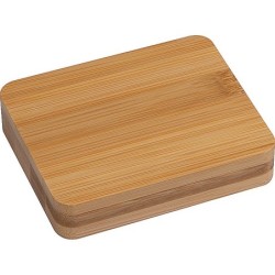 Manikürset in Bambusetui - Beige