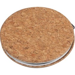 Kork Taschenspiegel  - Beige