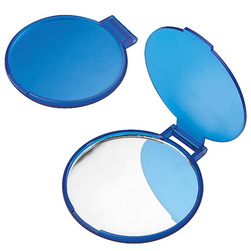 Schminkspiegel gefrostet - Blau