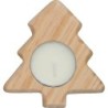 Teelichthalter aus Holz - Beige