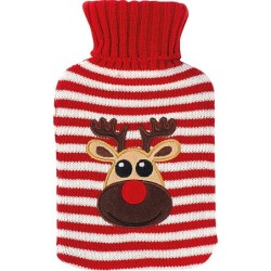 Weihnachtswärmflasche, 500ml - Rot