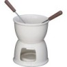 Schoko Fondue Set - Weiß