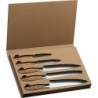 5 teiliges Messer Set - Silbergrau