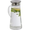Glaskaraffe mit Edelstahldeckel 1.350ml - Transparent