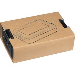 Brotzeitdose aus Aluminium zum Verschließen - Anthrazit