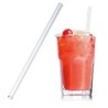 Trinkhalm aus Glas 20 cm - Transparent