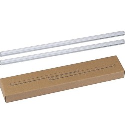 Set aus zwei Glas Trinkhalmen - Transparent