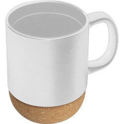 Tasse mit Korkbasis 350ml - Weiß