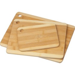 3er Set Bambus Schneidebretter - Beige