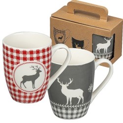 Set aus 2 Weihnachtstassen - Multicolor