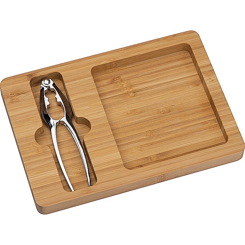 Nussknacker mit Bambusschale - Beige