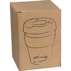 Glasbecher mit Korkmanschette - Transparent