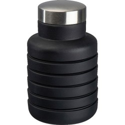 Ausziehbare Silikonflasche - Schwarz