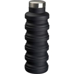 Ausziehbare Silikonflasche - Schwarz