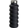 Ausziehbare Silikonflasche - Schwarz
