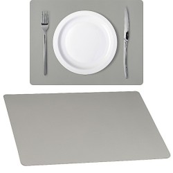 PVC Tischunterlage - Silbergrau