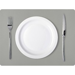 PVC Tischunterlage - Silbergrau