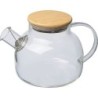 Glaskanne mit Bambusdeckel 1.000ml - Transparent