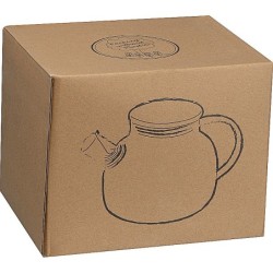 Glaskanne mit Bambusdeckel 1.000ml - Transparent