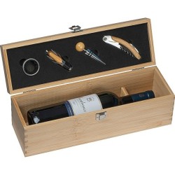 Weinbox aus Holz - Beige