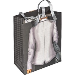 Geschenktüte Mann/Frau mit Steinchen - Rot