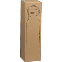 Isolierflasche aus Edelstahl - Silbergrau