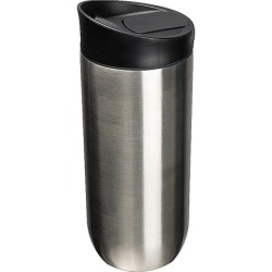 Isolierbecher 500ml mit Push-Button Verschluss - Silbergrau