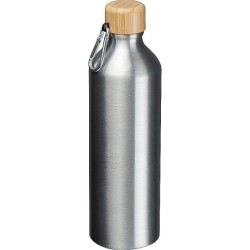Trinkflasche aus recyceltem Aluminium  - Silbergrau