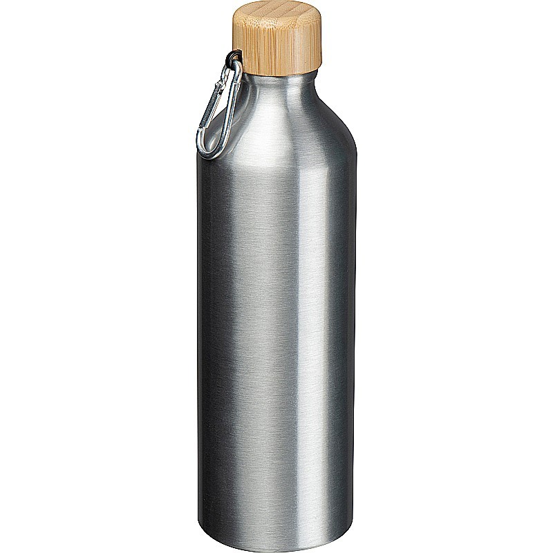 Trinkflasche aus recyceltem Aluminium  - Silbergrau
