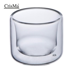 CrisMa Doppelwandige Esspressotasse 50ml - Transparent