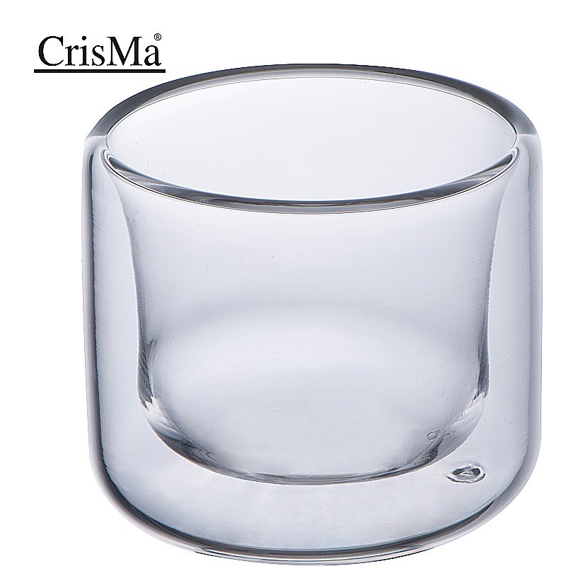 CrisMa Doppelwandige Esspressotasse 50ml - Transparent