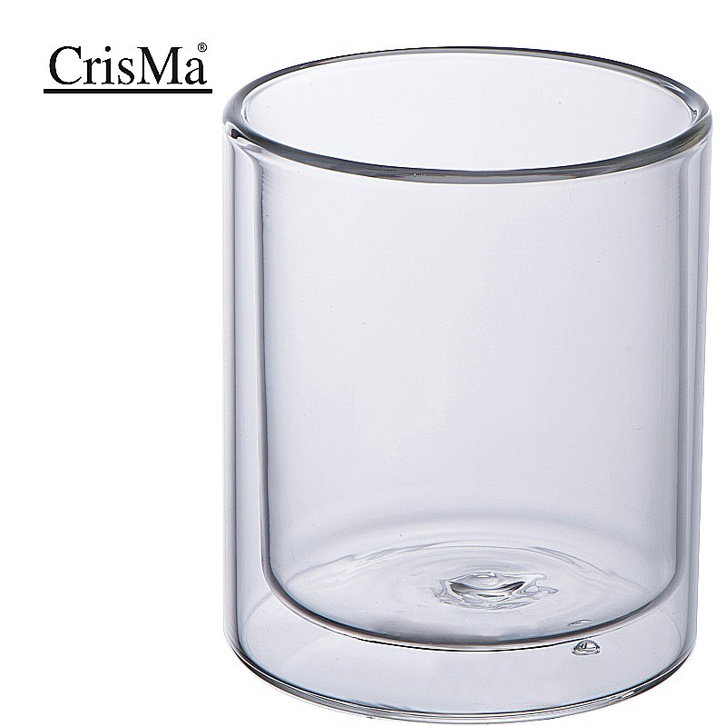 CrisMa Doppelwandige Cappuccinotasse 200ml - Transparent