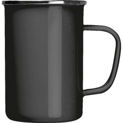 Emaille Tasse - Schwarz