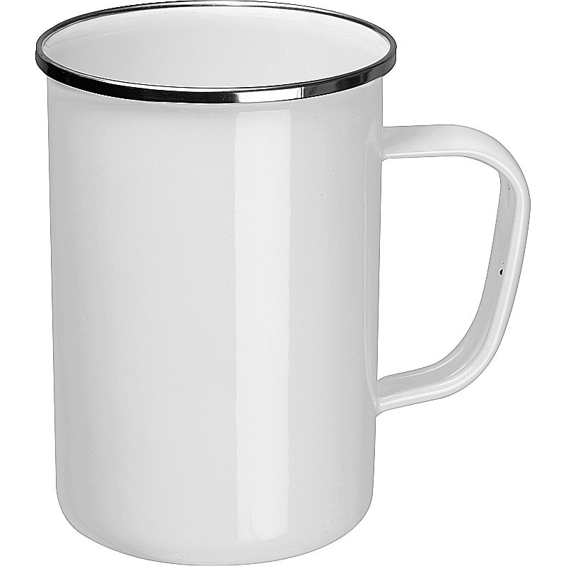 Emaille Tasse - Weiß