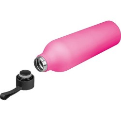Gummierte Trinkflasche, 750ml - Pink