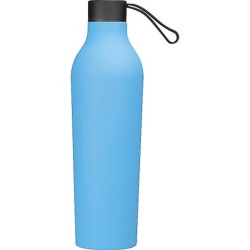 Gummierte Trinkflasche, 750ml - Hellblau