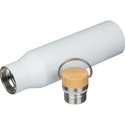 Trinkflasche aus recyceltem Edelstahl  - Weiß