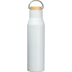 Trinkflasche aus recyceltem Edelstahl  - Weiß