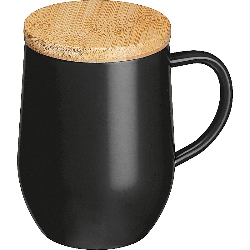 Doppelwandige Tasse, 300ml - Schwarz