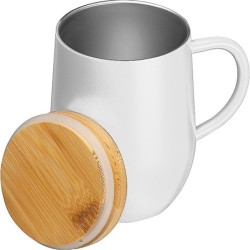 Doppelwandige Tasse, 300ml - Weiß