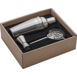 Cocktail Set 3 teilig - Silbergrau