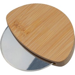 Pizzaschneider aus Bambus  - Beige