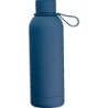 Gummierte Trinkflasche mit Schlaufe, 700ml - Dunkelblau