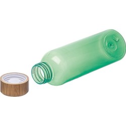 Trinkflasche aus PET mit Bambusdeckel, 500ml  - Grün