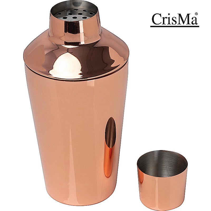 CrisMa Cocktailshaker mit Kupfer, 500ml - Kupfer