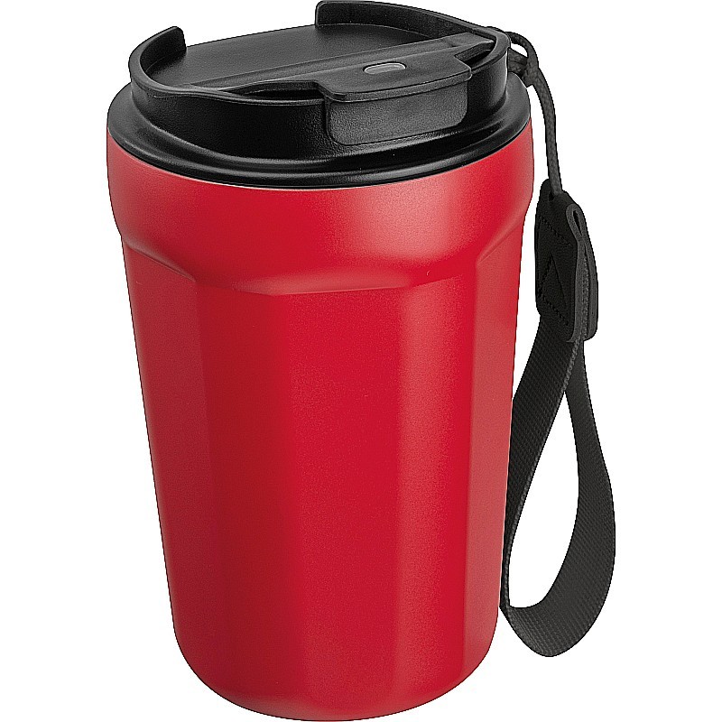 Trinkbecher aus Edelstahl, 350ml  - Rot