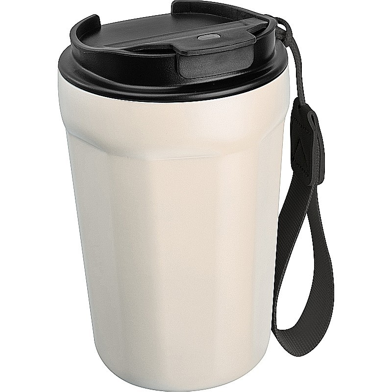 Trinkbecher aus Edelstahl, 350ml  - Beige
