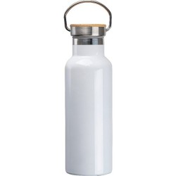 Sublimations Isolierflasche aus Edelstahl  - Weiß