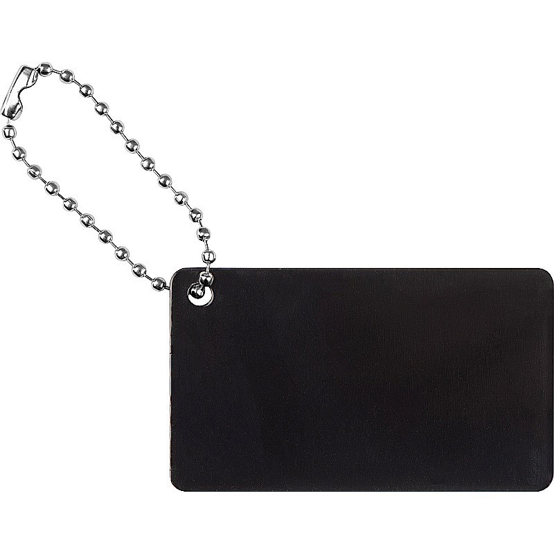 Anhänger aus Metall mit Kettchen - Schwarz