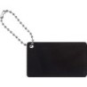 Anhänger aus Metall mit Kettchen - Schwarz